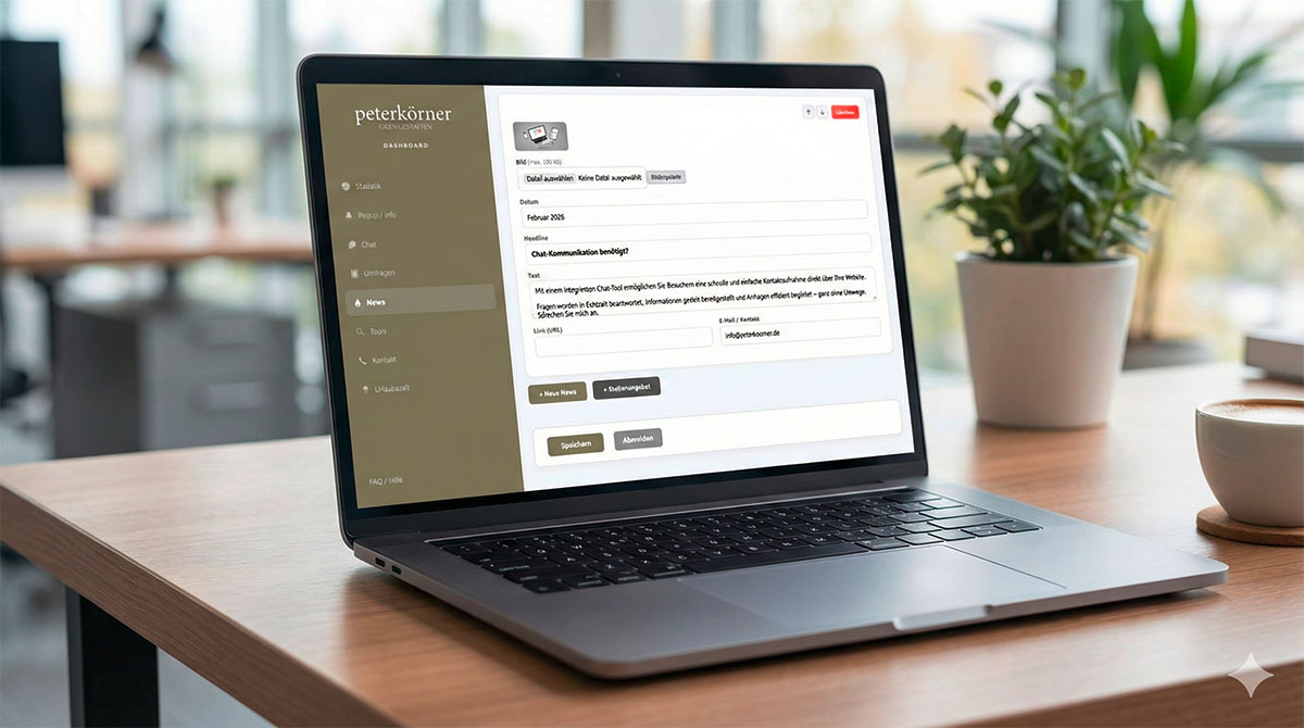 Admin Dashboard des Smart Panels